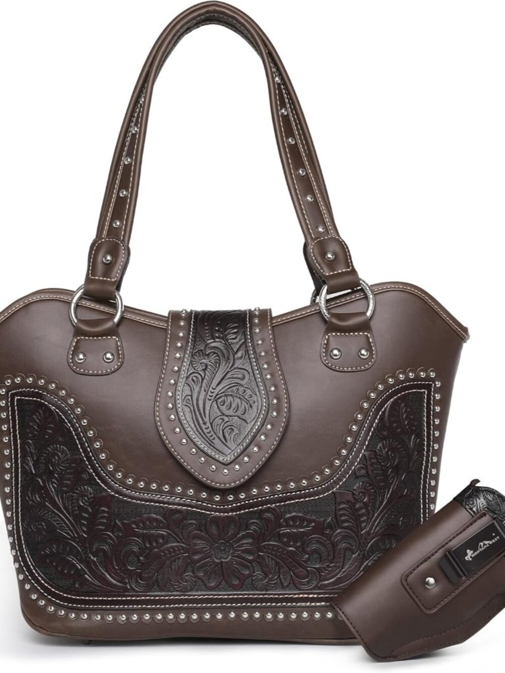 Western Tote Bag for Women Tooled Shoulder Bag Ladies Purses and Handbags